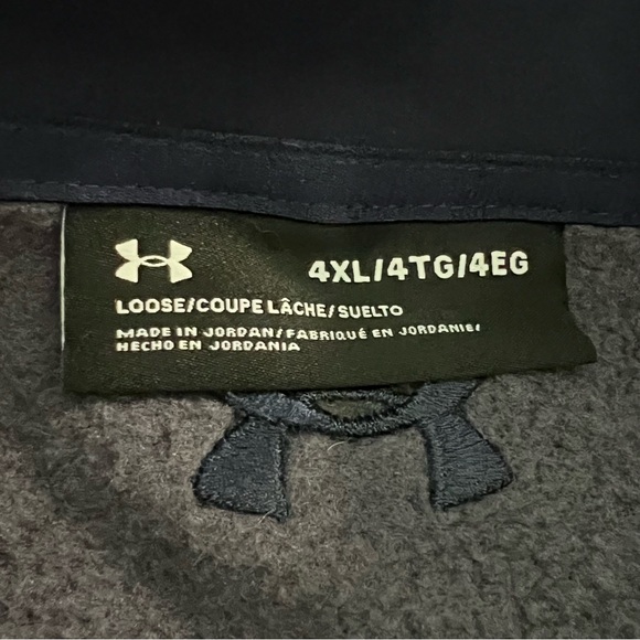 Under Armour Men's Navy Blue Specialist Henley 2.0 Long Sleeve Big and Tall 4XL - Picture 7 of 7